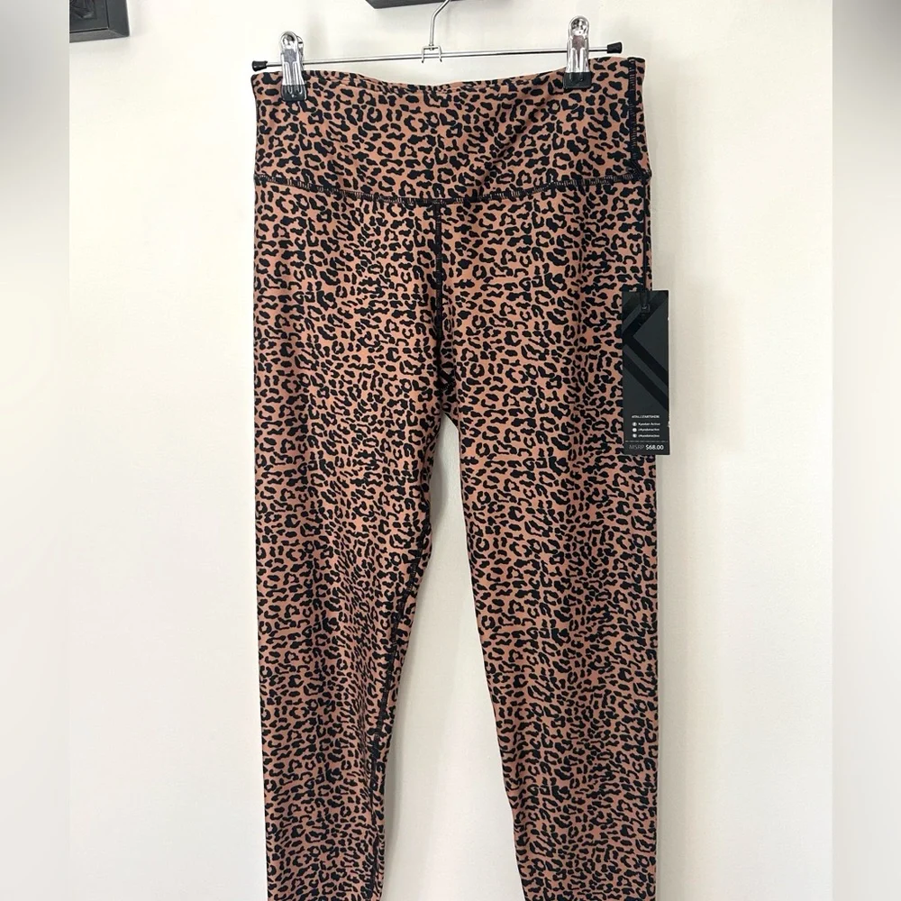 NWT Kyoden Leopard Print High-Waist Leggings size small - Picture 4 of 10